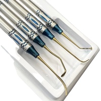 4Pcs Alat Manual Pengangkat Sinus Gigi Kit Pemisah Periosteal Implan Premium Jerman S.S ROBOZ TECH