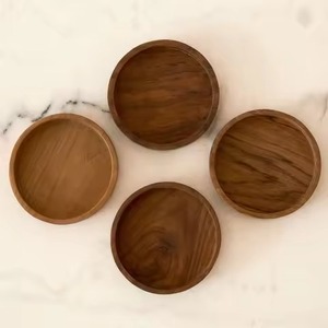 Modern Wooden Coasters Set Rustic Beverage <b>Protectors</b> for Dining <b>Table</b> Restaurant Hotel Bar Wedding Decor - Product Image 3