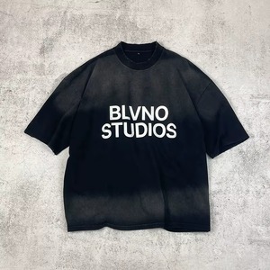 Custom <b>Oversized</b> T <b>Shirt</b> With Letter Print Front Logo 100% Cotton Heavyweight Streetwear OEM ODM Wholesale Manufacturer - Product Image 1