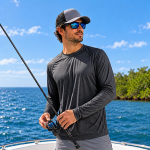 Camisa de pesca de manga larga de 200 g/m² de corte holgado para agua salada, ropa para pescadores al por mayor - Product Image 1
