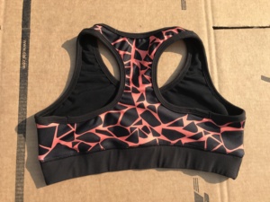 Ladies Sports Bra High Quality Lightweight Breathable marble Print Zippers Elastic Waist Leggings Bra Workout Set Front Logo - Product Image 4