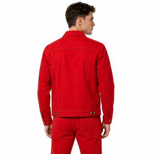 Chaqueta vaquera para hombre de uso diario con construcción de mezclilla duradera, ajuste cómodo y estilo atemporal para atuendos informales al aire libre. - Product Image 3