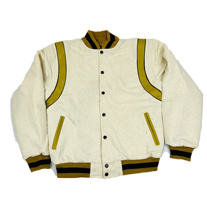 Chaqueta Universitaria Letterman de la Fraternidad APA para Hombre, de Lana y Cuero, con Bordado Personalizado y Cintas, Estilo Griego Universitario, OEM, Resistente al Viento - Product Image 1