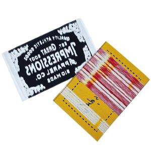Premium Cotton Woven Labels Eco-Friendly Silk <b>Screen</b> Printed Custom Logo Garment Neck Labels Center <b>Fold</b> Ultrasonic Cut Edge - Product Image 3