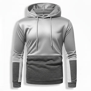 Sudadera con Capucha Personalizada con Logotipo para Hombre, Ropa Deportiva Ecológica, 100% Poliéster, Forro Polar Técnico, Cierre Completo, Diseño sin Forro, Cuello con Capucha, Lisa - Product Image 6