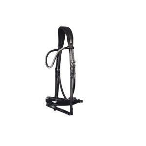 บังเหียนหนังแก้วบุนวมสุดหรูทำด้วยมือคริสตัลเนื้อนุ่มทนทานเป็นพิเศษผู้ผลิตในอินเดีย - Product Image 1