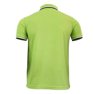 เสื้อโปโลแขนสั้นสีเขียวมะนาวสำหรับผู้ชาย สีพื้นเรียบง่าย ดีไซน์กระเป๋าซิป ทรงปกติ แบบถัก - Product Image 6