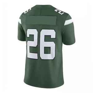 Custom Green American Football Jersey V-Neck Short Sleeve Sublimated Print Breathable Moisture-Wicking Unisex Adult Apparel - Product Image 2