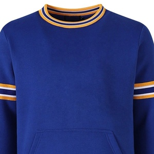 Sigma gamma rho Women's Royal Blue Crew Neck Sweatshirt With Yellow <b>White</b> Stripes Full Sleeve <b>Knitted</b> Cotton Autumn Wear - Product Image 2