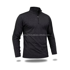 Sudadera con logotipo de media cremallera XL para hombre, conjunto de chándal de lana transpirable gris de diseño personalizado, conjunto informal de Fitness largo de invierno de talla grande - Product Image 6