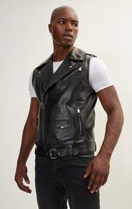 New Trending Best Quality Genuine <b>Leather</b> <b>Sleeveless</b> <b>Jacket</b> for Men, Breathable Men <b>Sleeveless</b> <b>Jacket</b> - Product Image 4