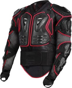 Blouson de moto unisexe avec protection poitrine, dos et épaules, respirant, équipement de motocross - Product Image 3