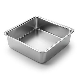 Juego de moldes cuadrados para pastel de aluminio, 1 unidad (6 pulgadas) |   Molde para Pastel Cónico, Bandejas para Hornear de Grado Alimenticio - Product Image 1
