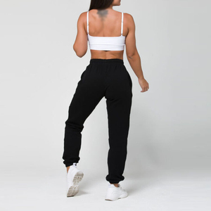 Women <b>White</b> Cotton <b>Tracksuit</b> Set Crew Neck Crop Top Full Length Pants Elastic Waist Loose Fit Casual Wear Spring Style - Product Image 6