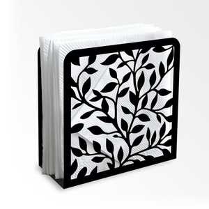 ที่ใส่กระดาษทิชชู่โลหะลายดอกไม้ แบบตั้งโต๊ะตกแต่ง - Product Image 4