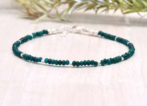 Joyería de Lujo para Mujer, Diseño Elegante con Cuentas de Ónix Verde, Plata de Ley 925, Chapado en Oro de 14K, Gema Natural de Cristal de Alta Calidad - Product Image 4