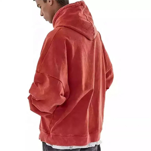 Sweat à capuche pour homme avec impression en relief, design personnalisé, en molleton de coton, avec faible MOQ - Product Image 3