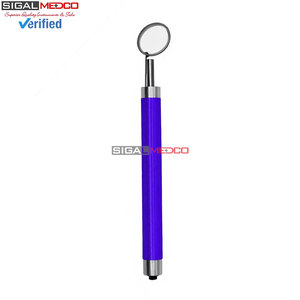 Premium Quality Dental Mouth <b>Mirror</b> with <b>LED</b> Light Blue Color Handle Oral Examination Instrument German Stainless Steel - Product Image 5