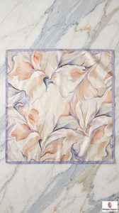 Écharpe en satin imprimée avec logo personnalisé, fabrication OEM ODM, marque privée, cadeau, fabricant, Nigéria, Ghana, Kenya, Congo, Sénégal, Tanzanie - Product Image 3