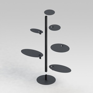 Multi-Tier Asian Style Storage & <b>Display</b> <b>Rack</b> with Easy Assembly for Desktop Home Retail & Office Use - Product Image 2