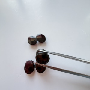 Pierres de grenat rouge naturel TFH pour la création de bijoux, forme ovale 12x10 MM, possibilité de créer plusieurs tailles - Product Image 3