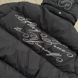 Veste matelassée imperméable de haute qualité pour homme, sur mesure, avec capuche et garniture en fourrure, vente en gros, manteau d'hiver - Product Image 6