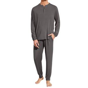 Conjunto de Pijama para Hombre de Fábrica Directa, Algodón Suave y Transpirable, Ropa de Dormir Tejida, Proveedor Mayorista - Product Image 2