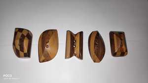 Natural Hand Carved Horn Toggle <b>Buttons</b> Polished Horn Sewing <b>Buttons</b> for Coats Jackets Knitwear Apparel Crafts - Product Image 5