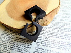 Boucles d'oreilles en bois, fabrication directe usine, finition solide, vente en gros personnalisée - Product Image 2