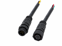 Konektor Kabel Tahan Air IP68 Submersible Male Female untuk Pengkabelan Listrik Luar Ruangan