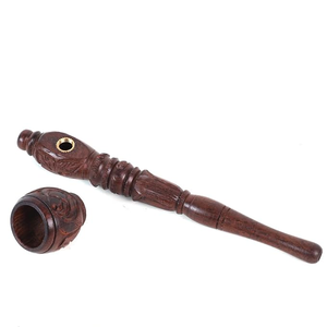 Pipa de Fumar de Madera Rústica Hecha a Mano, Clásica para Amantes del Tabaco, Acabado Pulido Suave, FAIZA CRAFT, Acabado Esmerilado Ecológico Vintage - Product Image 6