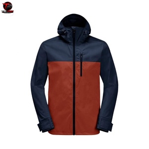 <b>Men's</b> Waterproof Windproof Breathable Polyester/Cotton <b>Jacket</b> <b>Lightweight</b> Outdoor Casual Zip-Up Hooded Winter Outerwear - Product Image 1