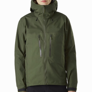 Veste de ski imperméable en Cordura pour homme, avec fermeture éclair, en polyester noir, pour adultes - Product Image 2