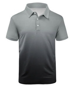 Polo de Manga Corta para Mujer, Color Degradado, Transpirable, Tejido, Informal, con Estampado por Sublimación - Product Image 6