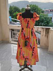 Vestido Maxi de Algodón Estampado Cómodo y Ligero para Mujer, Estilo Ajustado y Evase, Vestido Casual para Playa o Fiesta, Venta al Por Mayor - Product Image 5