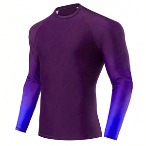 Quick Dry Breathable Mens Long Sleeve <b>Compression</b> Rash Guard Custom Logo Athletic Training <b>Shirt</b> OEM ODM Wholesale UPF50+ - Product Image 6