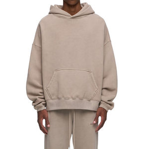 Sweat-shirt à capuche pour homme en molleton de coton doux, pull à manches longues, décontracté, pour tous les jours, vêtements d'hiver - Product Image 1