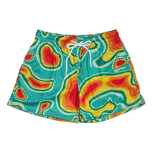 Shorts de course décontractés pour hommes, respirants, écologiques, à séchage rapide, légers, en maille 100% polyester, avec cordon de serrage, logo personnalisé - Product Image 1