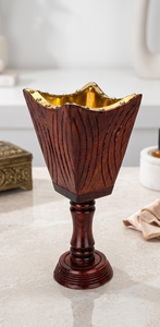 Brûleur à Bakhoor artisanal en bois d'acacia avec doublure en laiton, décoration d'intérieur arabe, cadeau de Ramadan, Bela Artisan - Product Image 3