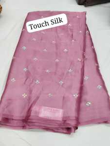 Premium Quality Touch Silk <b>Fabric</b> with Smooth Texture and Elegant Glossy Finish for Ethnic Wear, Traditional Wear - Product Image 2