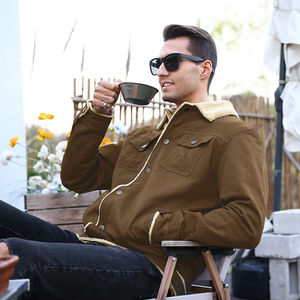 Vestes en jean pour hommes, chaudes, imperméables, coupe-vent, doublées en polaire, de haute qualité, multicolores, confortables, vêtements d'extérieur décontractés - Product Image 6