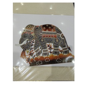 งานแกะสลักหนังวัวทำมือแบบไทย น้ำหนักเบา ทันสมัย เหมาะสำหรับตกแต่งบ้านและเป็นของขวัญ - Product Image 5