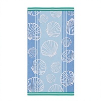 Serviettes de plage en velours jacquard tissé de luxe 100 % coton, surdimensionnées, très absorbantes, avec motif personnalisé