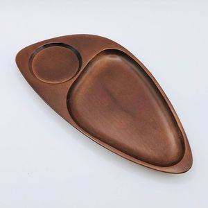 High Selling Wooden Chip and Dip Serving Tray Elegant Acacia Wood Snack Platter With Separate Bowl for Dips latest - Product Image 1