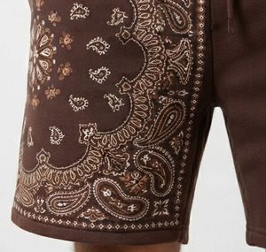 Shorts de sport légers personnalisés pour hommes, en molleton polyester/coton écologique, style streetwear, parfaits pour la sublimation - Product Image 3