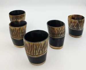 Verre à shot en agate naturelle de qualité export, design antique, fait main, pour bar, idéal comme coupe à boire en corne d'Agate. - Product Image 1