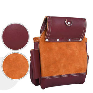 Ceinture à outils en cuir double multifonctionnelle, nouveau design, sur mesure, pour charpentier, en vente à prix raisonnable - Product Image 3