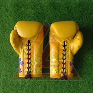 Nuevos Guantes de Boxeo Profesionales Winning Pro Fight para Adultos, Guantes de Boxeo Personalizados Chrome Heart Winning Hechos con Cuero Genuino - Product Image 4