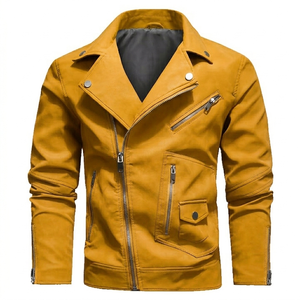 Lightweight Perfect For Daily Wear Breathable soft <b>Men</b> <b>Leather</b> <b>Jacket</b> Available In All Size With Custom Logo <b>Men</b> <b>Leather</b> <b>Jacket</b> - Product Image 1