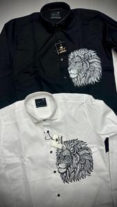 เสื้อเชิ้ตเดรสผู้ชาย แขนยาว ผ้าคอตตอนป๊อปลิน สไตล์วินเทจ เป็นมิตรกับสิ่งแวดล้อม ปิดด้วยซิป ปกคอปก แนวสมาร์ทแคชชวล - Product Image 4